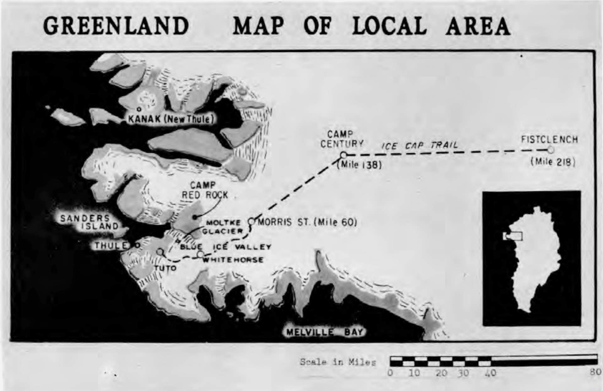 GREENLAND MAP OF LOCAL AREA