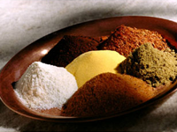 Kryddor i olika färger