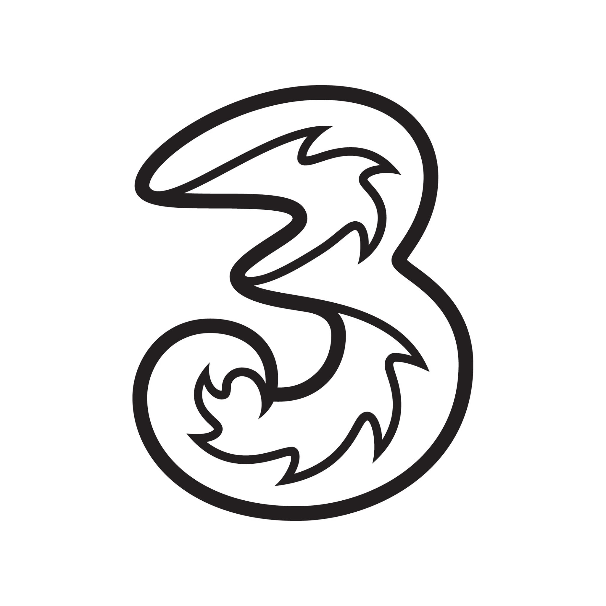 Logotyp för 3 Logotyp för 3