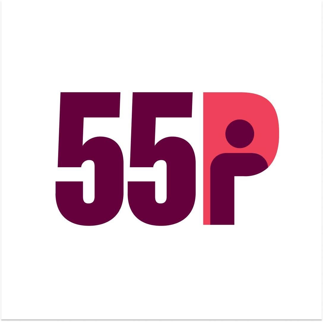 Logotyp för 55PLUS Logotyp för 55PLUS