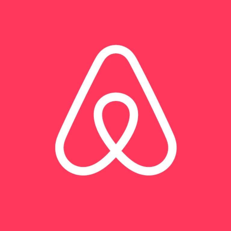 Ikon med logotyp för airbnb