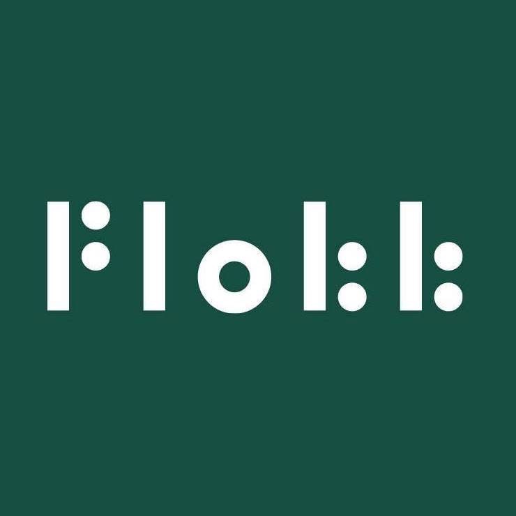 Logotyp för Flokk