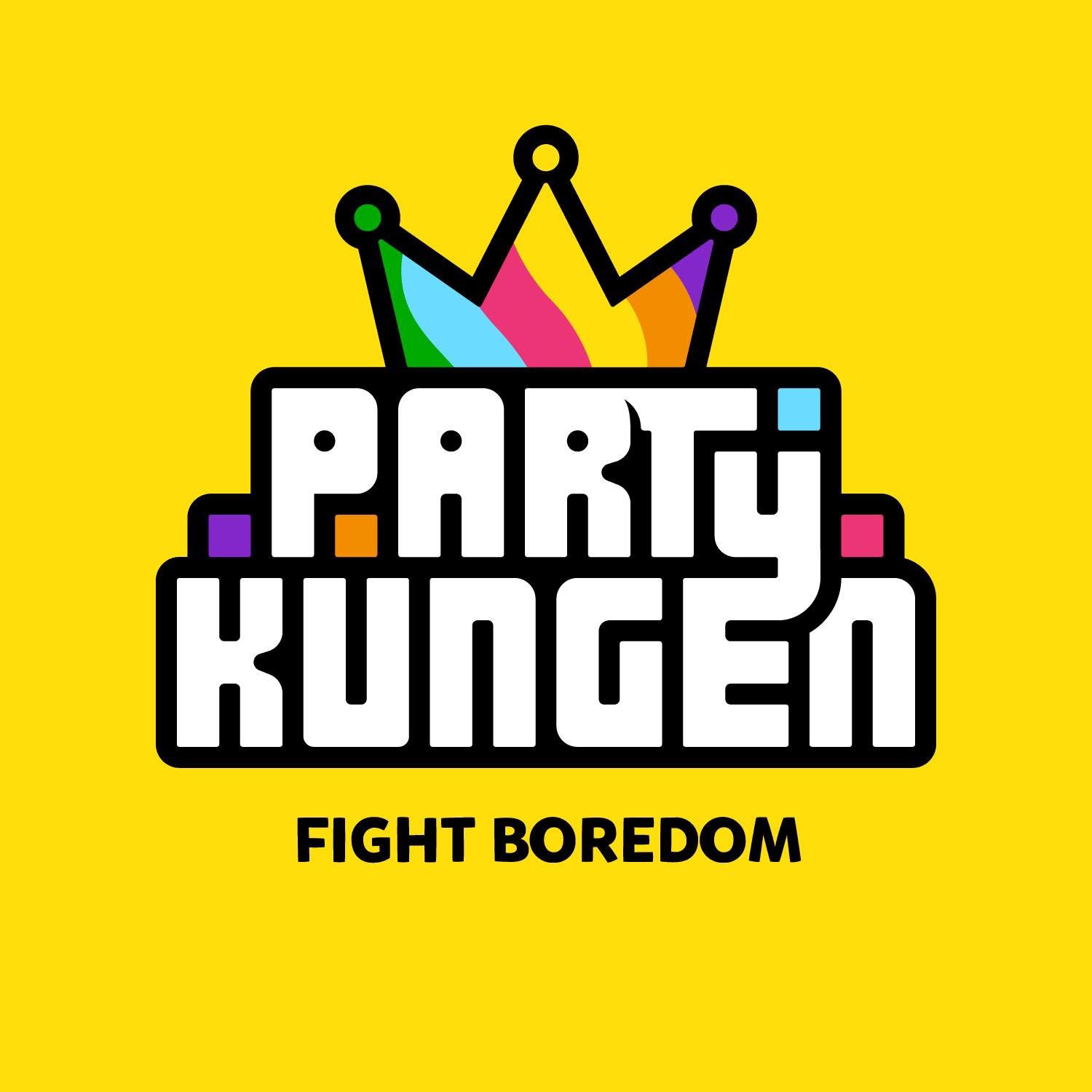 Logotyp för PARTYKUNGEN