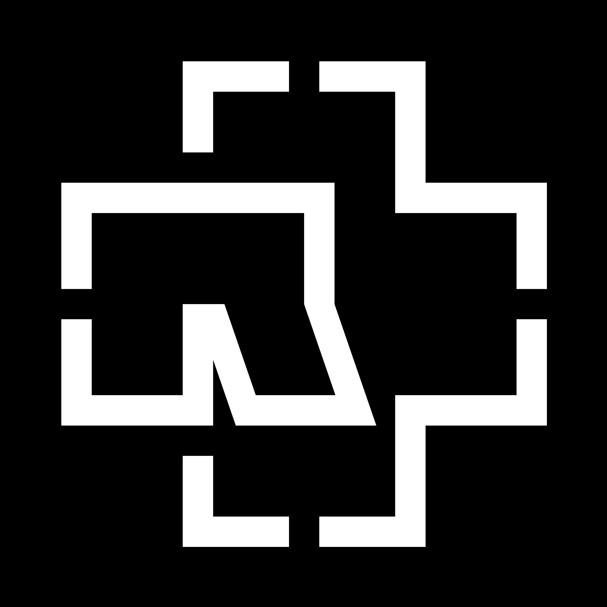 Logotyp för RAMMSTEIN Logotyp för RAMMSTEIN