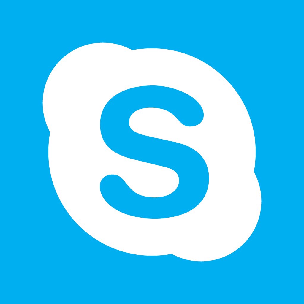 Ikon med logotyp för Skype