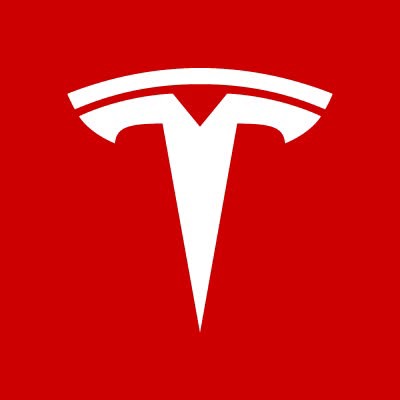 Ikon med logotyp för Tesla